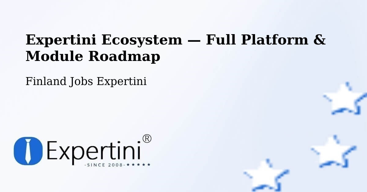 Expertini Ecosystem — Full Platform & Module Roadmap – Hamina